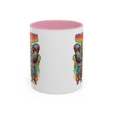 Groovy Mama Butterfly Mug | Retro Psychedelic Floral Design