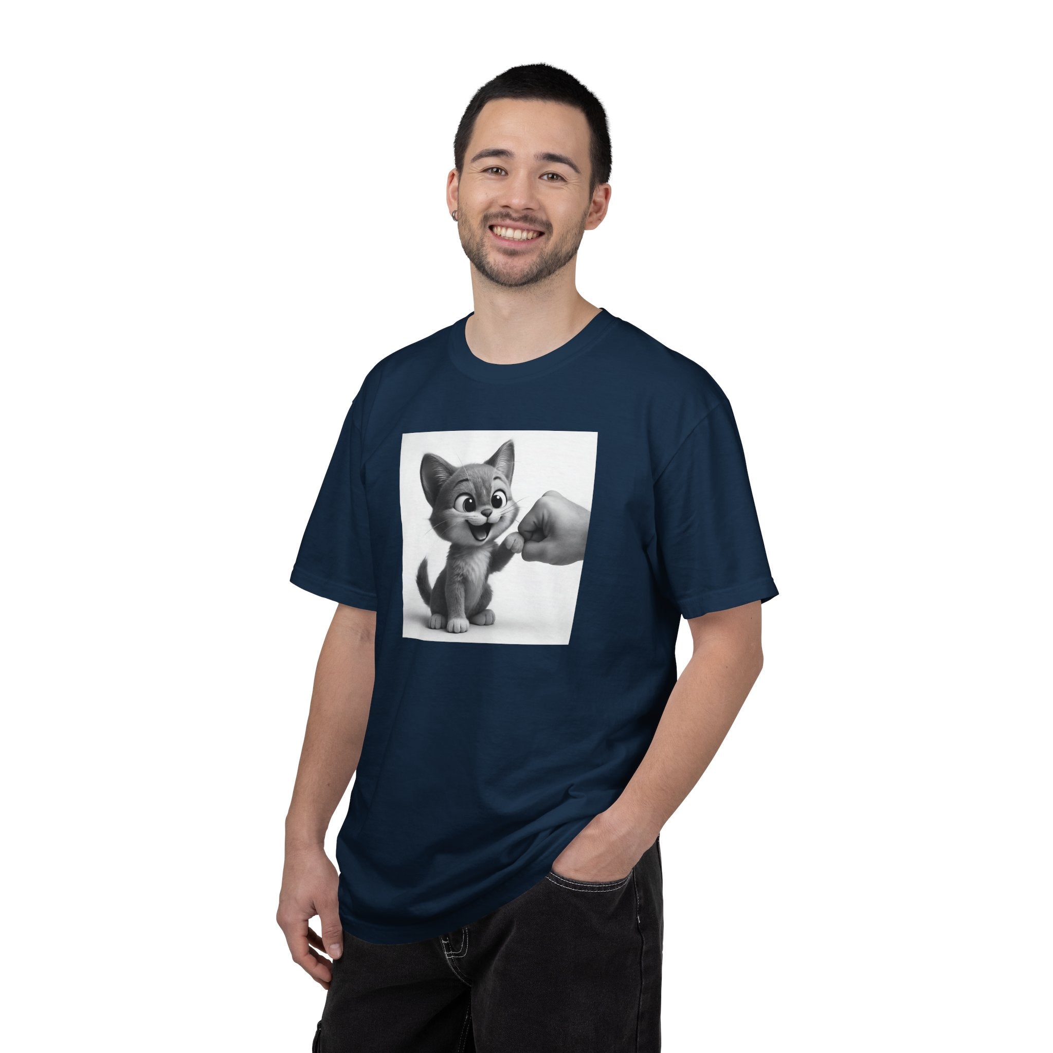 Kitten Fist Bump T-shirt | Cute Kitty Paw Bump Design