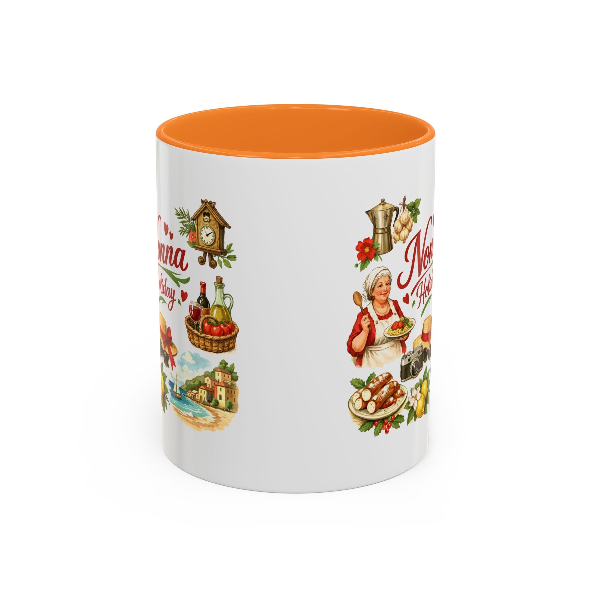Nonna Holiday mug | Italian grandma kitchen design, vintage food icons