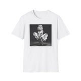 Capybara Blonde. Dress Pose T-Shirt | Retro Black & White Illustration
