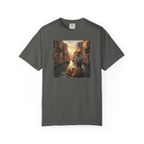 Capybara Venice Gondola Sunset T-shirt | Scenic Canal Travel Art