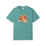 Good Vibes Only T-shirt | Retro Sunset Palm Peace Sign