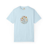 Autumn Wildflower Bouquet T-Shirt | Floral Circle Illustration