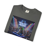 Melodic Mixer DJ Cat T-shirt | Neon Retro Music Party
