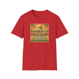 Capybara Ace Pickleball Player T-Shirt | Retro Tropical Court Design