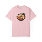 Ramen Bowl Illustration T-shirt | Cute Noodle Soup Graphic