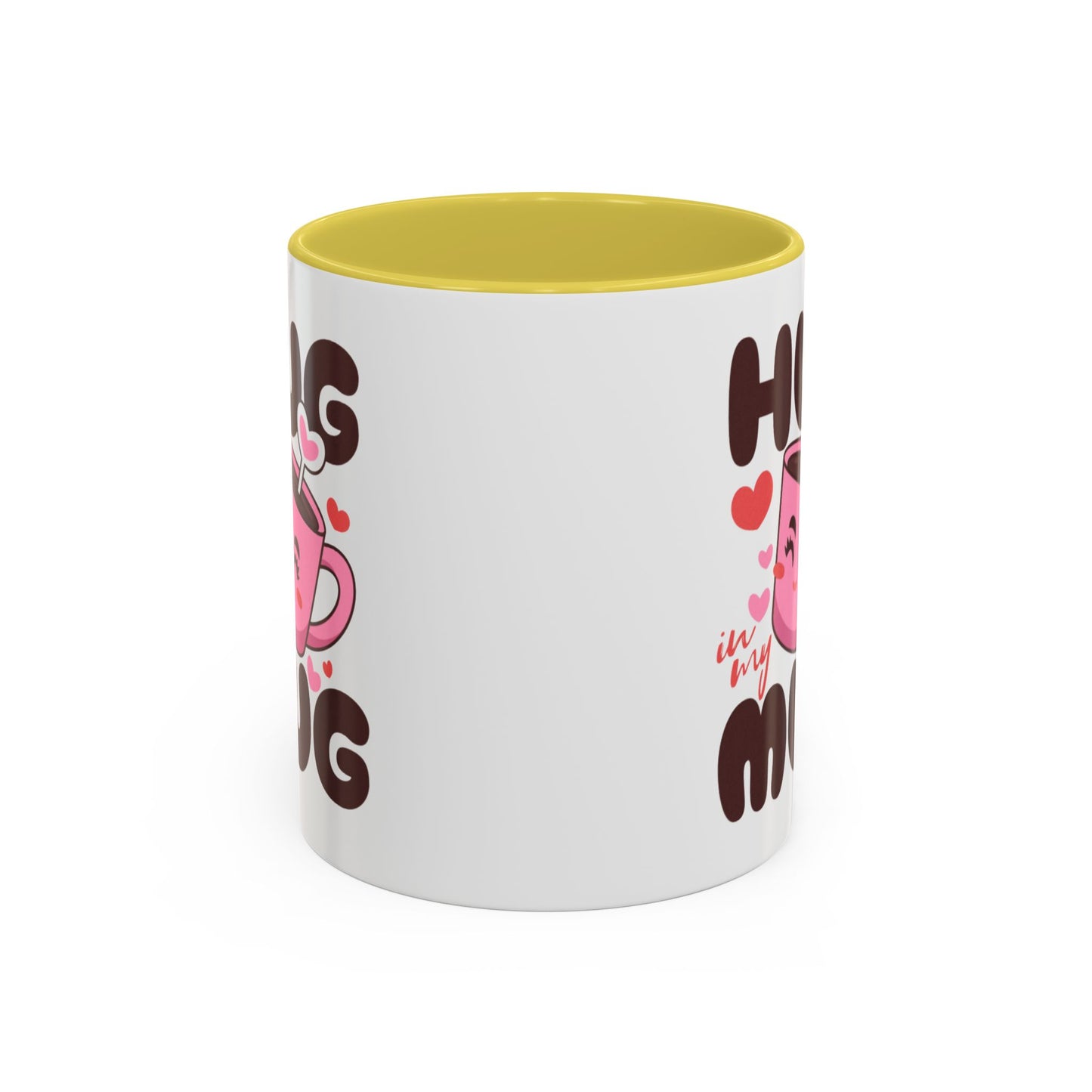 Hug in My Mug Mug | Cute Pink Cup, Heart Coffee Design