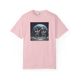 Gator Lunar Pickleball  T-shirt | Earth Background, Spacewalk Illustration