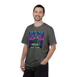 Purr-fect Beats Rave Feline DJ cat T-shirt | Neon EDM club design