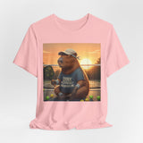 Dink Responsibly Pickleball Capybara Tee | Funny Animal Sports Art