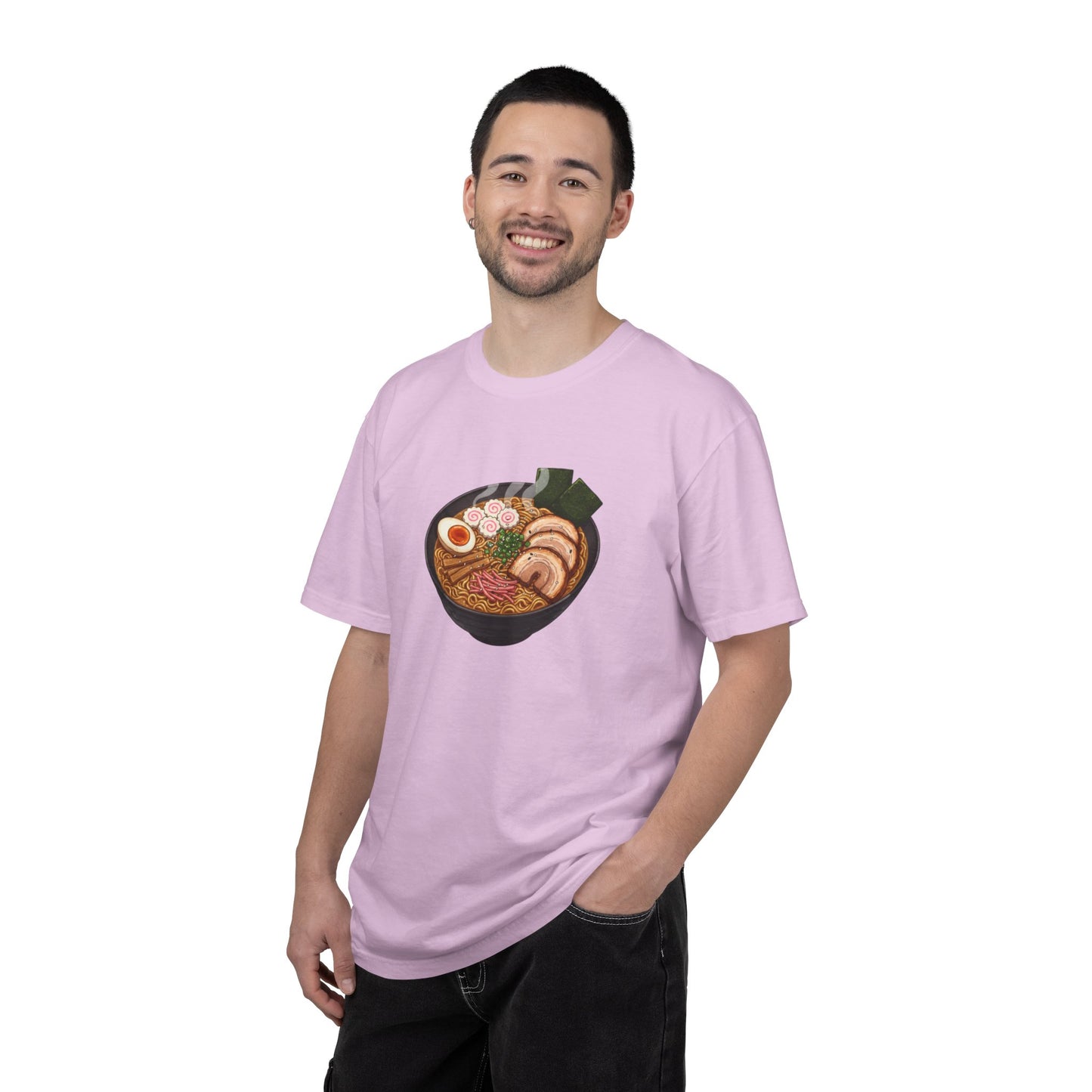 Ramen Bowl Illustration T-shirt | Cute Noodle Soup Graphic