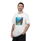 Clownfish Reef Scene T-shirt | Underwater Coral Ocean Illustration