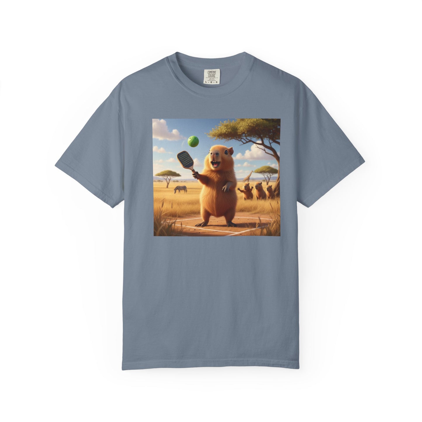 Capybara Pickleball T-shirt | Cute Animal Sports Meme