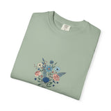 Wildflower Bouquet T-Shirt | Centered Floral Illustration, Daisies & Roses