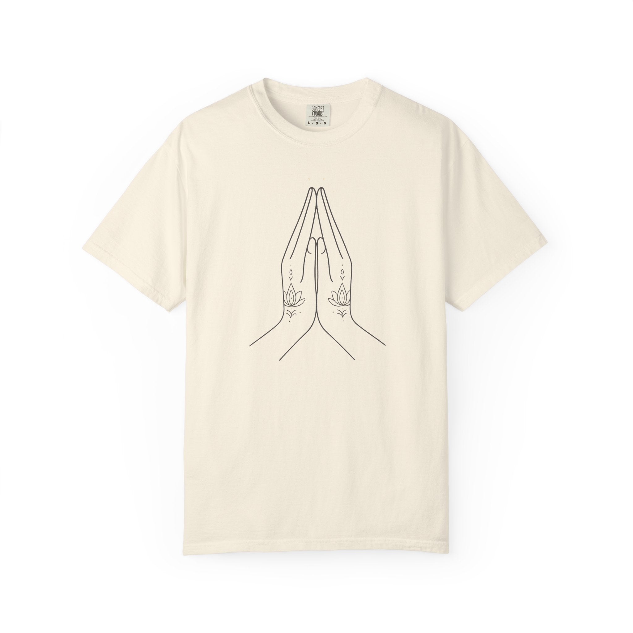 Yoga Namaste Praying Shirt – Unisex Spiritual Hands Henna Tattoo Tees