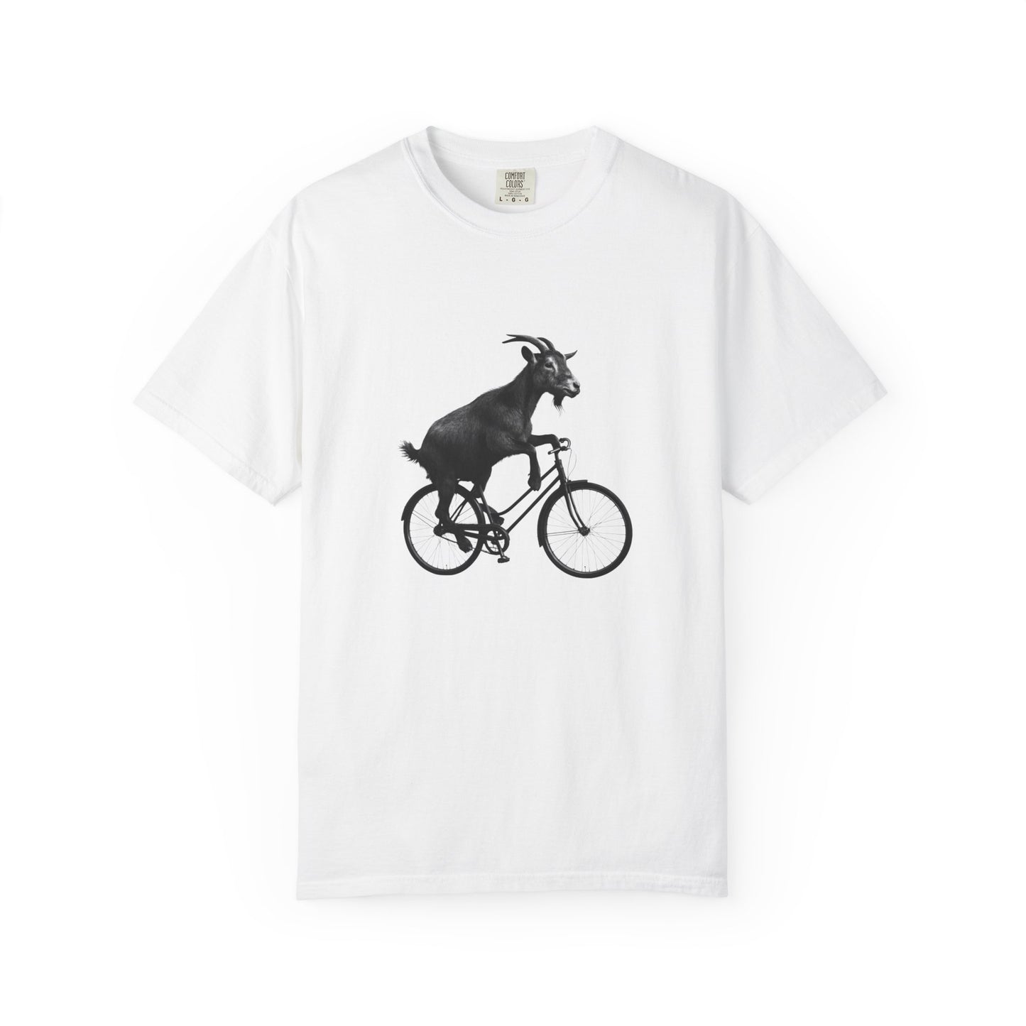 Goat Riding Bicycle T-shirt | Funny Animal Bike Tee