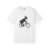 Goat Riding Bicycle T-shirt | Funny Animal Bike Tee