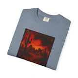 Red Desert Sunset T-shirt | Cactus Landscape, Moody Western Scene