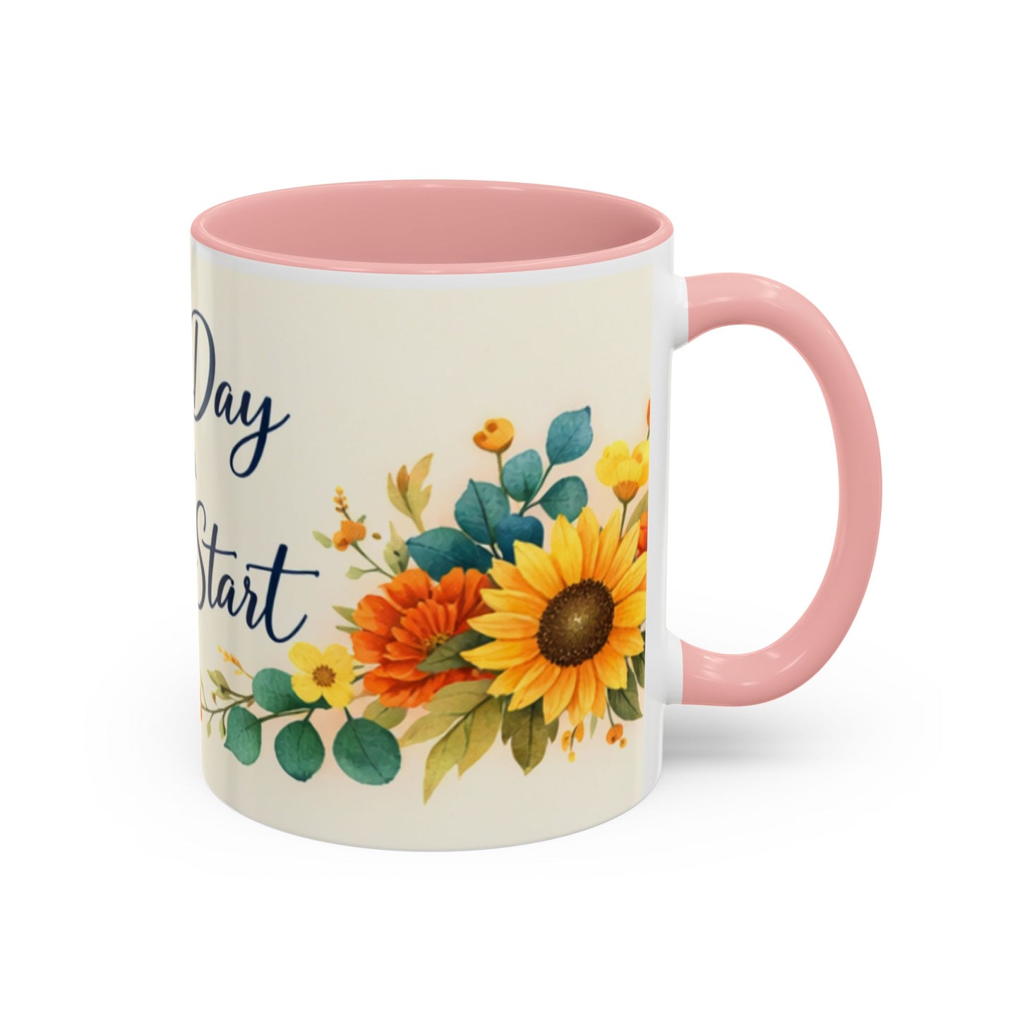 Every Day Is A Fresh Start mug | Floral sunflower coffee mug