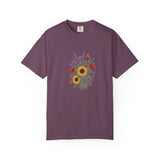 Sunflower and Wildflower Bouquet T-Shirt | Floral Botanical Garden Tee