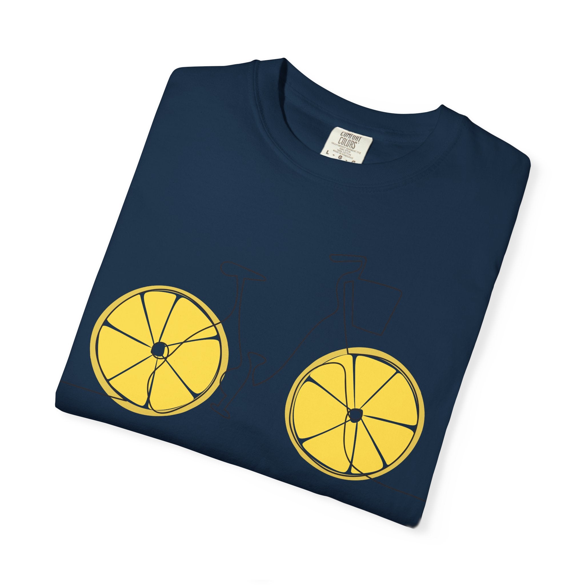 Lemon Wheel Bicycle T-shirt | Citrus Bike Graphic Tee