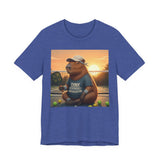 Dink Responsibly Pickleball Capybara Tee | Funny Animal Sports Art