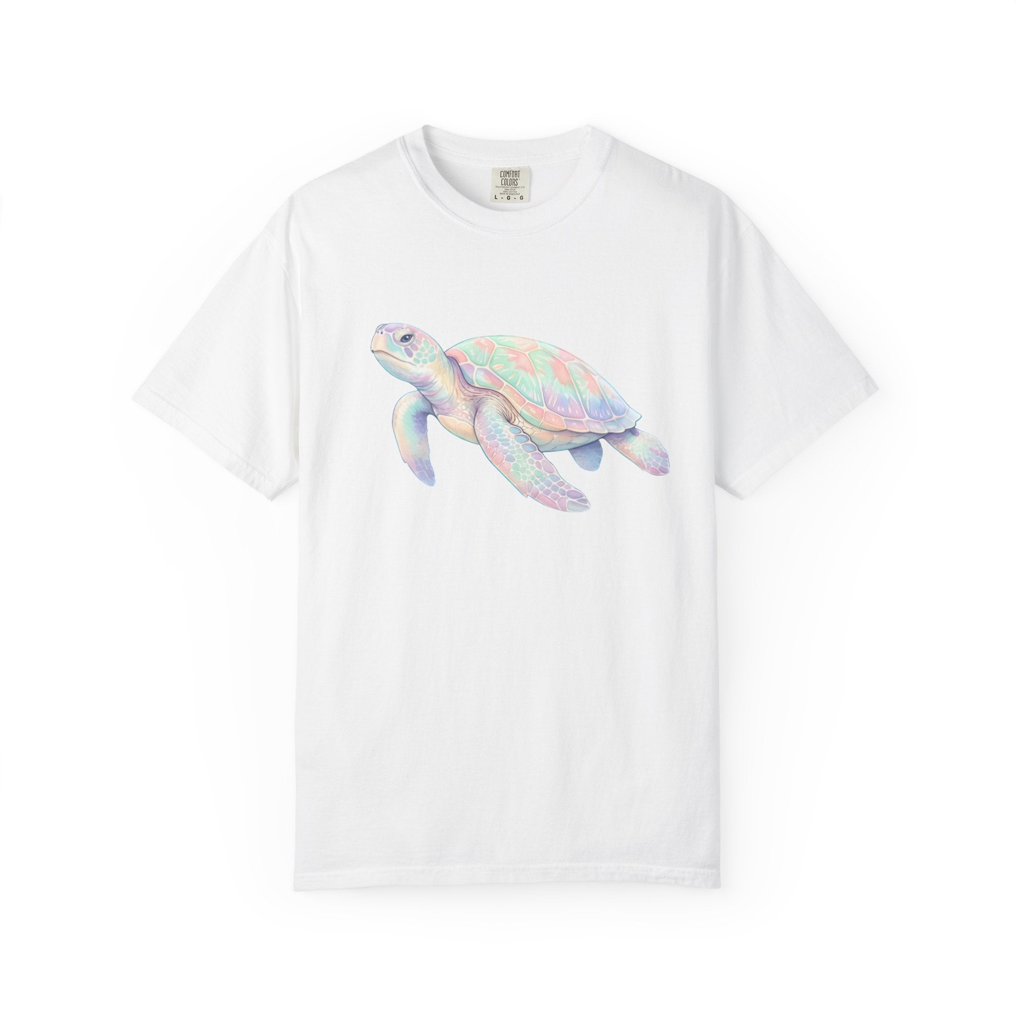 Pastel Sea Turtle T-shirt | Watercolor Marine Life Tee