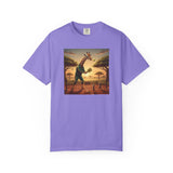 Long-Neck Larry  Pickleballer Unisex Garment-Dyed T-shirt