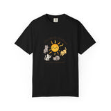 You Are My Sunshine Cat Illustration T-shirt | Cute Sun and Kittens