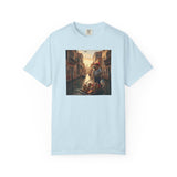 Capybara Venice Gondola Sunset T-shirt | Scenic Canal Travel Art