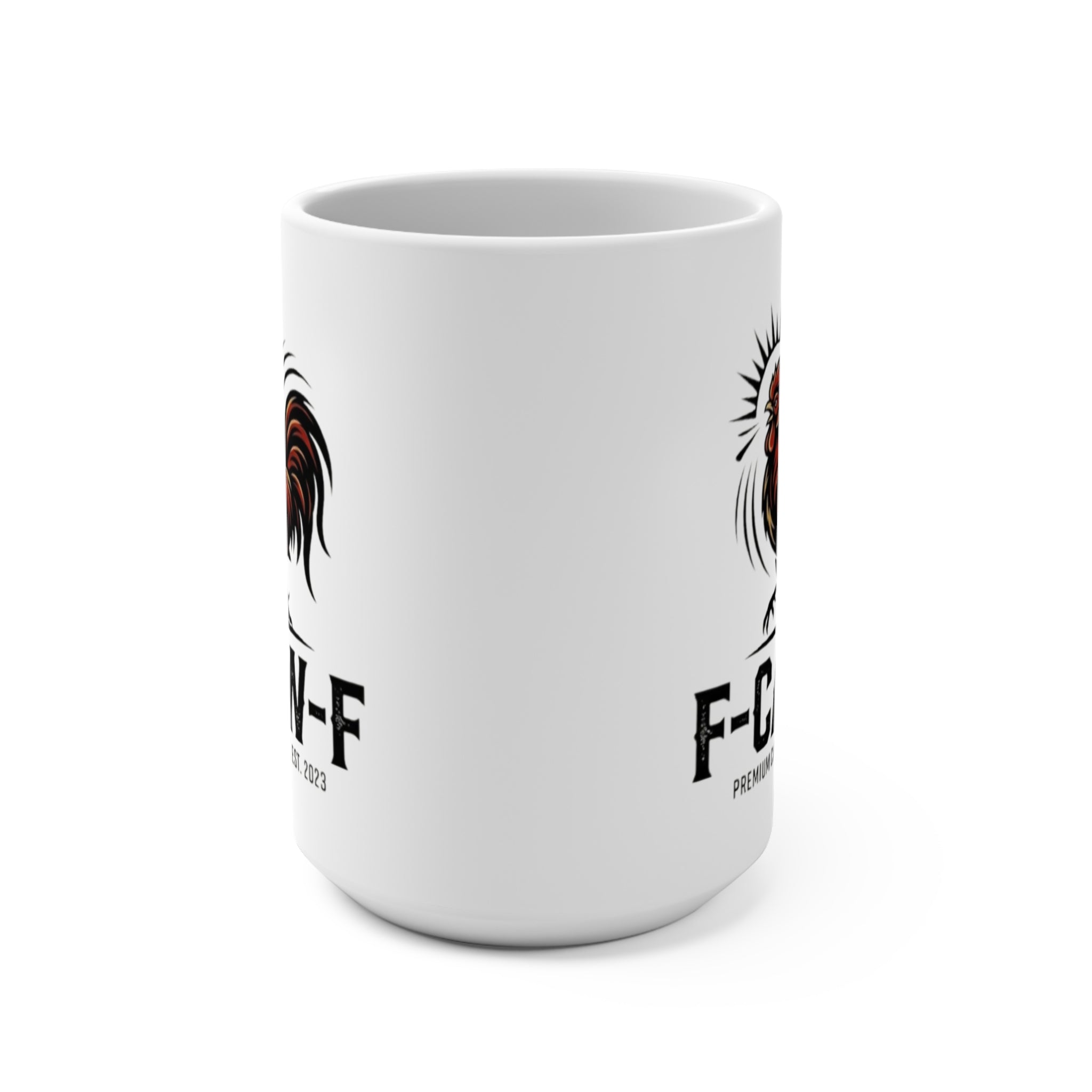Rooster F-CAW-F Logo Mug | 15oz Ceramic Coffee Mug