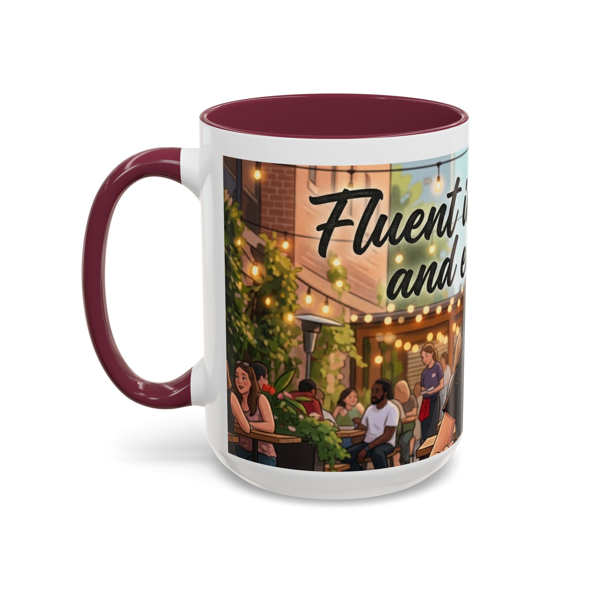 Sarcastic Girl Illustration Mug | 11oz or 15oz Colorful Ceramic