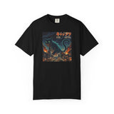Giant Neon Cat Rampage T-Shirt | Retro City Kaiju Artwork