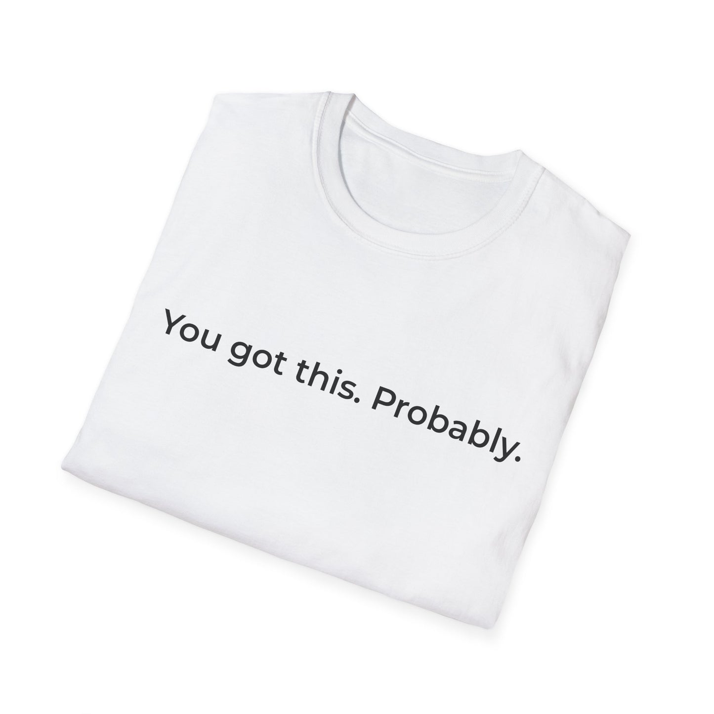 You Got This Probably T-Shirt | Minimal Text Tee, Sarcastic Motivational Shirt