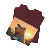 Dink Responsibly Pickleball Capybara Tee | Funny Animal Sports Art