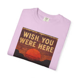 Wish You Were Here Sunset T-shirt | Vintage Sunset Graphic