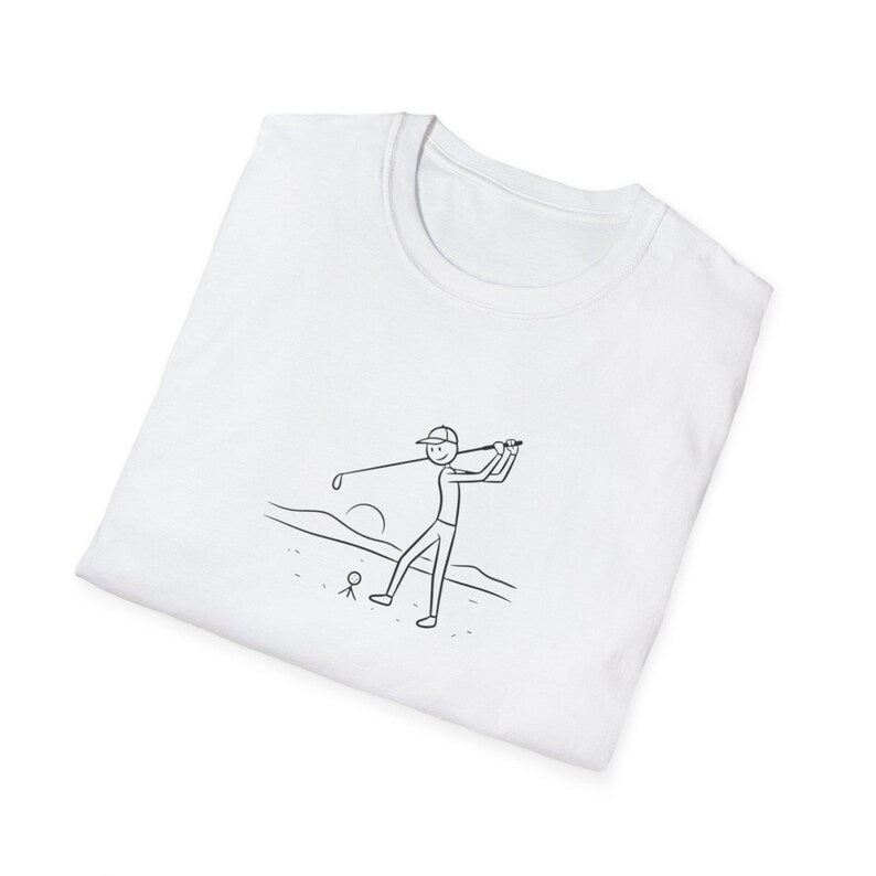 Timmy "The Wind-Stopper" McPar Stickman Golf Tee | T-Shirt