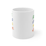 Admit It Life Would Be Boring Without Me Mug | Colorful Handwritten Quote Ceramic