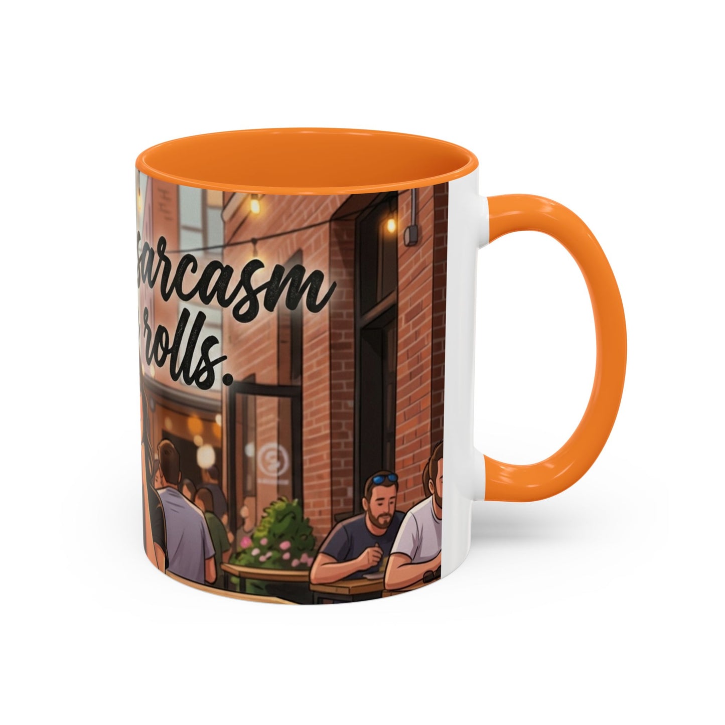Sarcastic Girl Illustration Mug | 11oz or 15oz Colorful Ceramic