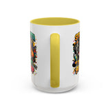 Straight Outta Meow The Kitty 90s Hip Hop Mug | Color Accent