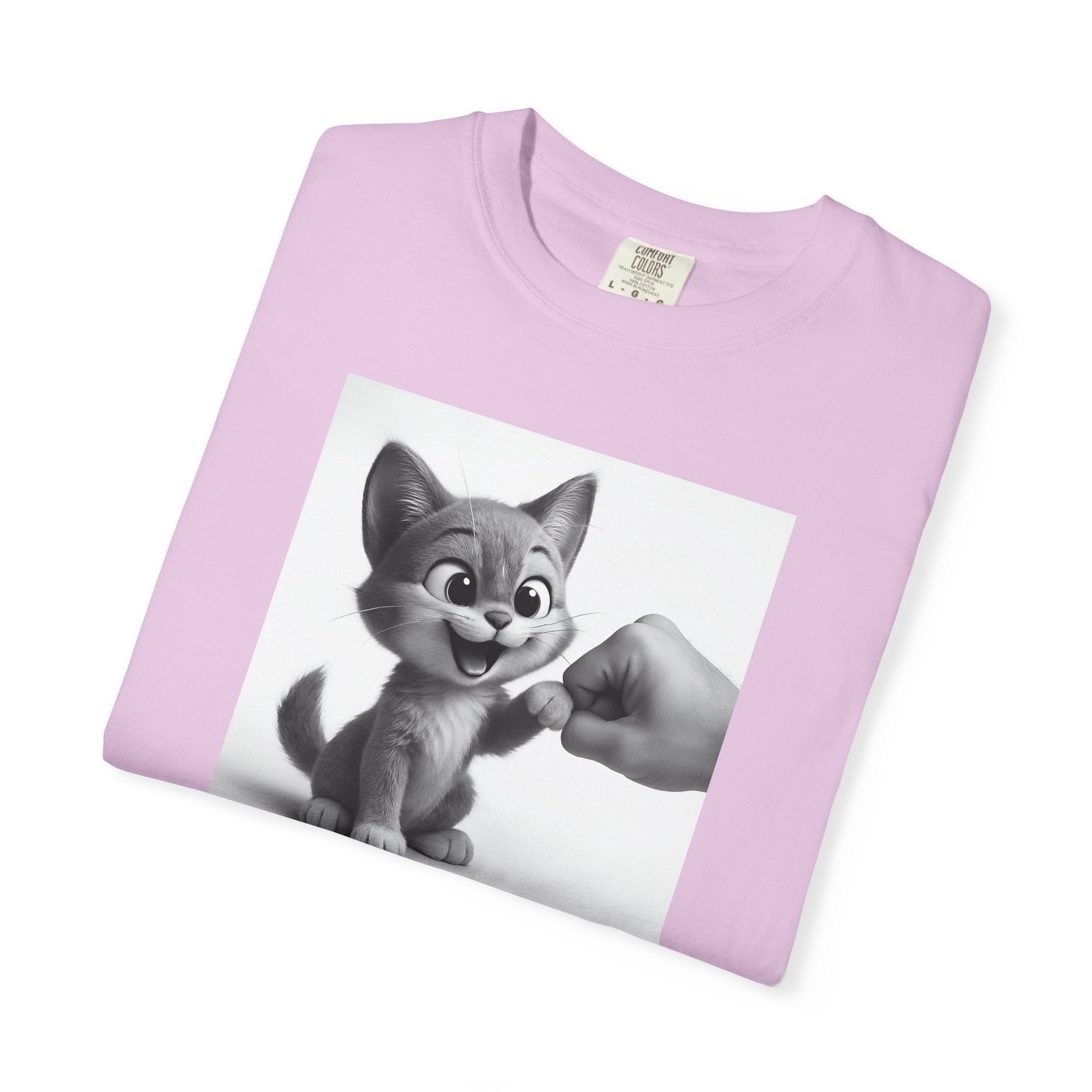 Kitten Fist Bump T-shirt | Cute Kitty Paw Bump Design
