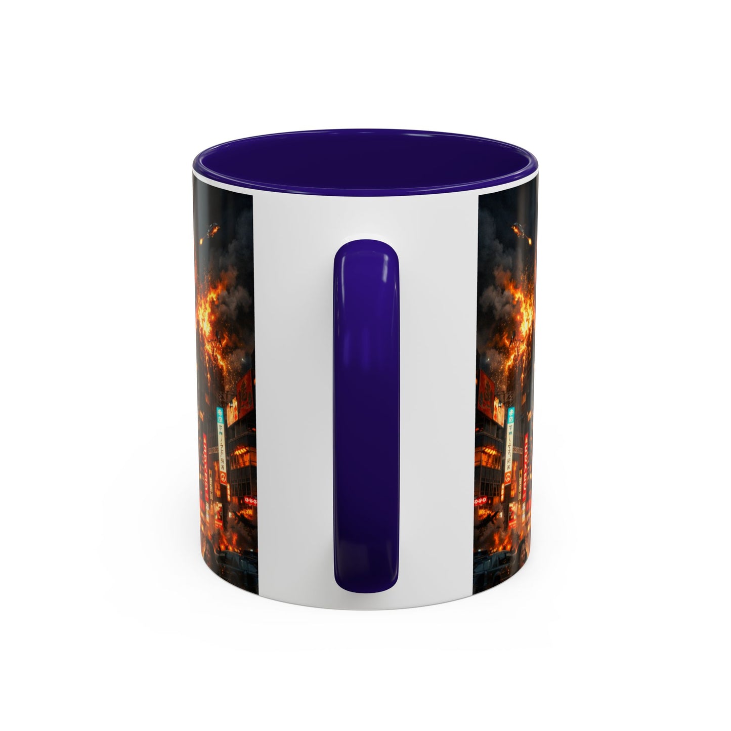 Catzilla Tokyo Cityscape Mug | Color Interior 11oz 15oz