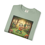 Sloth Pickleball Illustration T-shirt | Whimsical Forestcore Slow Living