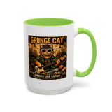 Grunge Cat Smells Like Catnip Mug | Ceramic Coffee Cup