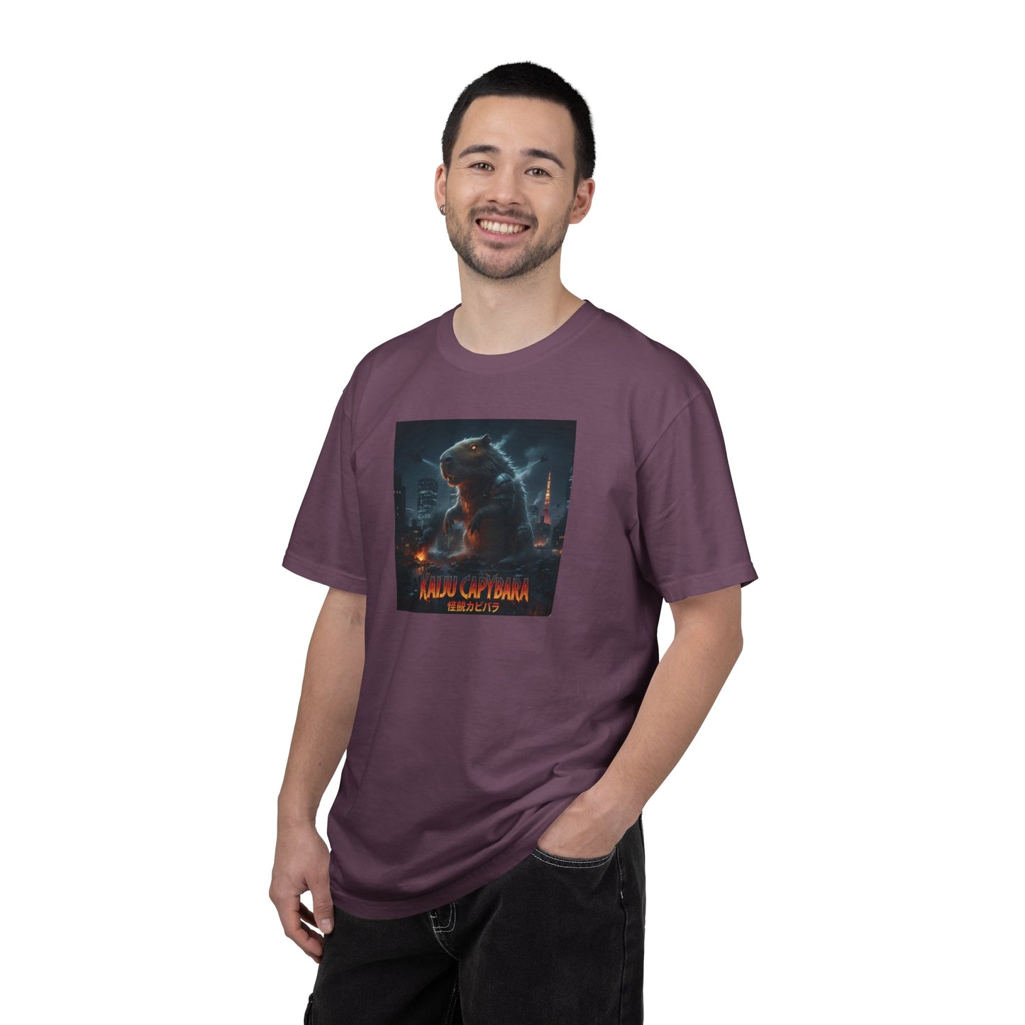 Kaiju Capybara T-shirt | Giant Monster Rodent Graphic Tee