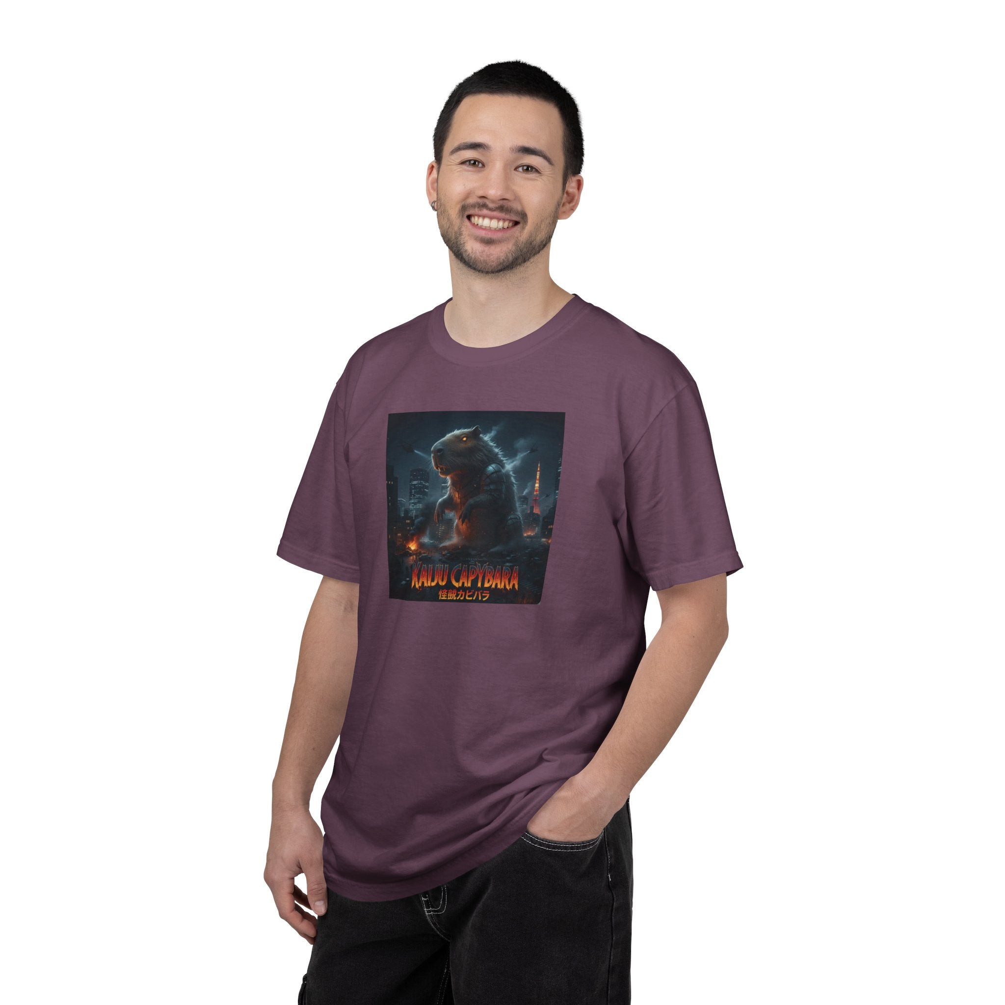 Kaiju Capybara T-shirt | Giant Monster Rodent Graphic Tee