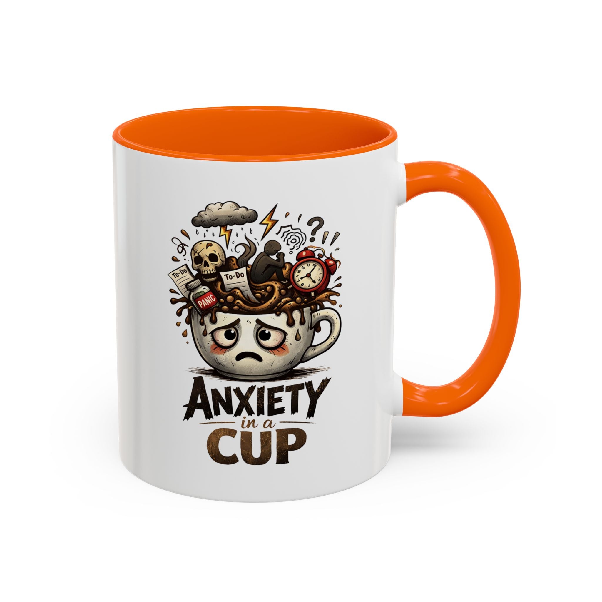 Anxiety in a Cup Coffee Mug | Accent 11oz 15oz