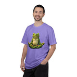 Meditating Frog T-shirt | Zen Yoga Frog Illustration, Relaxation Tee