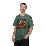 Giant Catzilla Kaiju Rampage T-Shirt | Neon City Monster Battle