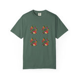 Floral Puppy Paws T-shirt | Dog Lover Tee